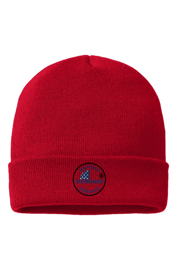FYPM Quality Cuffed Beanie-Iron Worker America