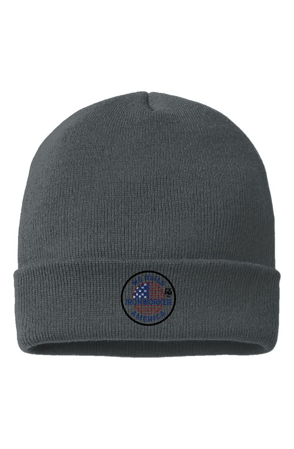 FYPM Quality Cuffed Beanie-Iron Worker America