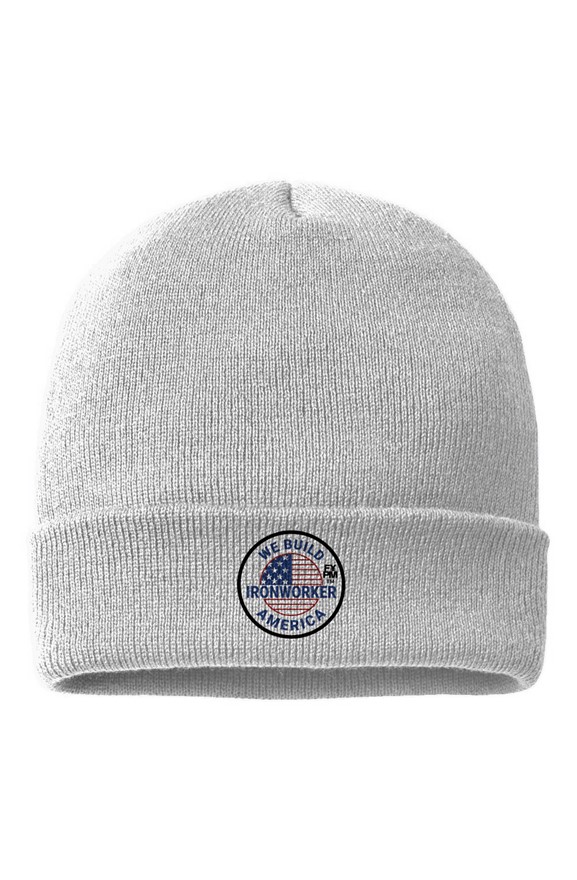 FYPM Quality Cuffed Beanie-Iron Worker America
