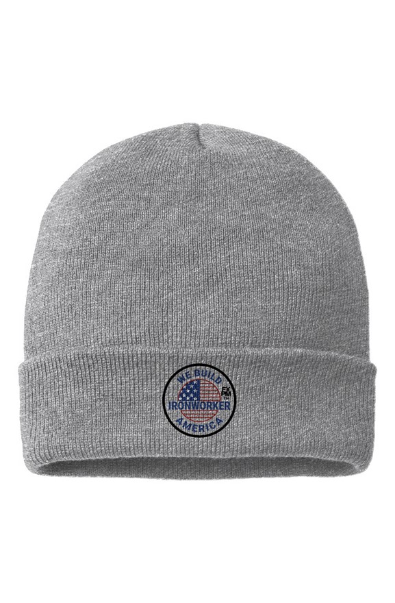 FYPM Quality Cuffed Beanie-Iron Worker America