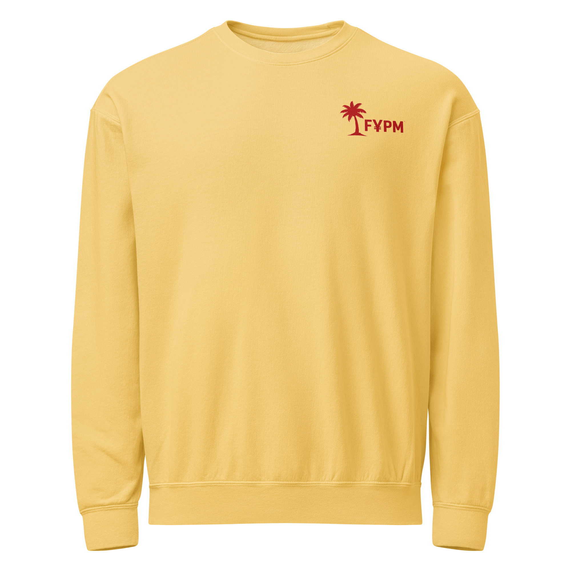 FYPM Strong Beach Unisex garment-dyed fleece crewneck sweatshirt - Image 6