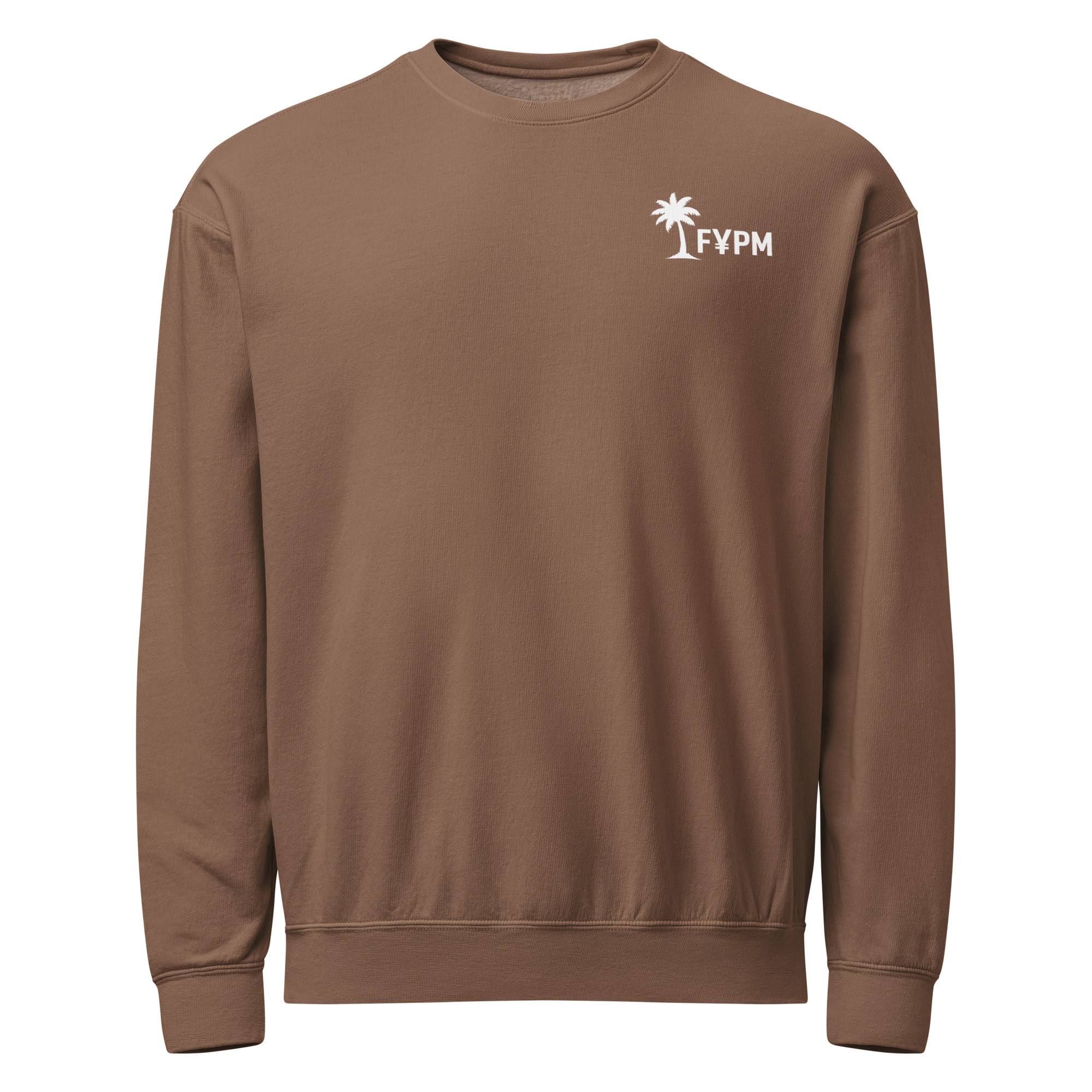 FYPM Strong Beach Unisex garment-dyed fleece crewneck sweatshirt - Image 9