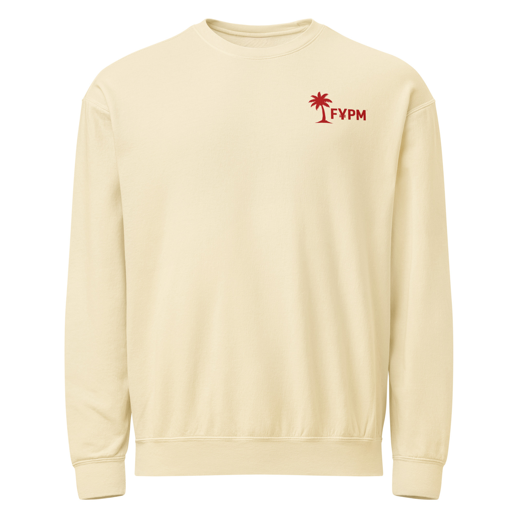 FYPM Strong Beach Unisex garment-dyed fleece crewneck sweatshirt - Image 8