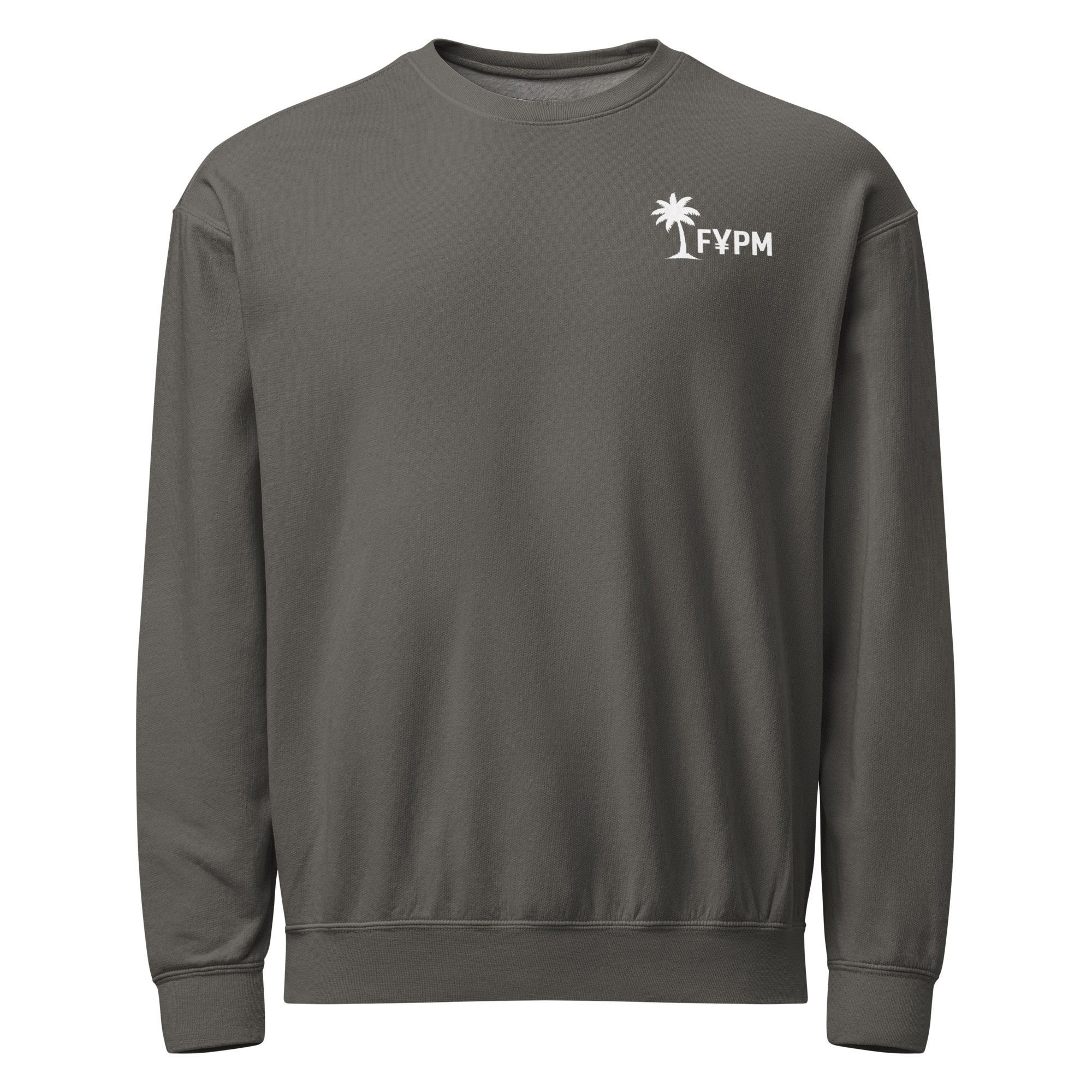 FYPM Strong Beach Unisex garment-dyed fleece crewneck sweatshirt - Image 5