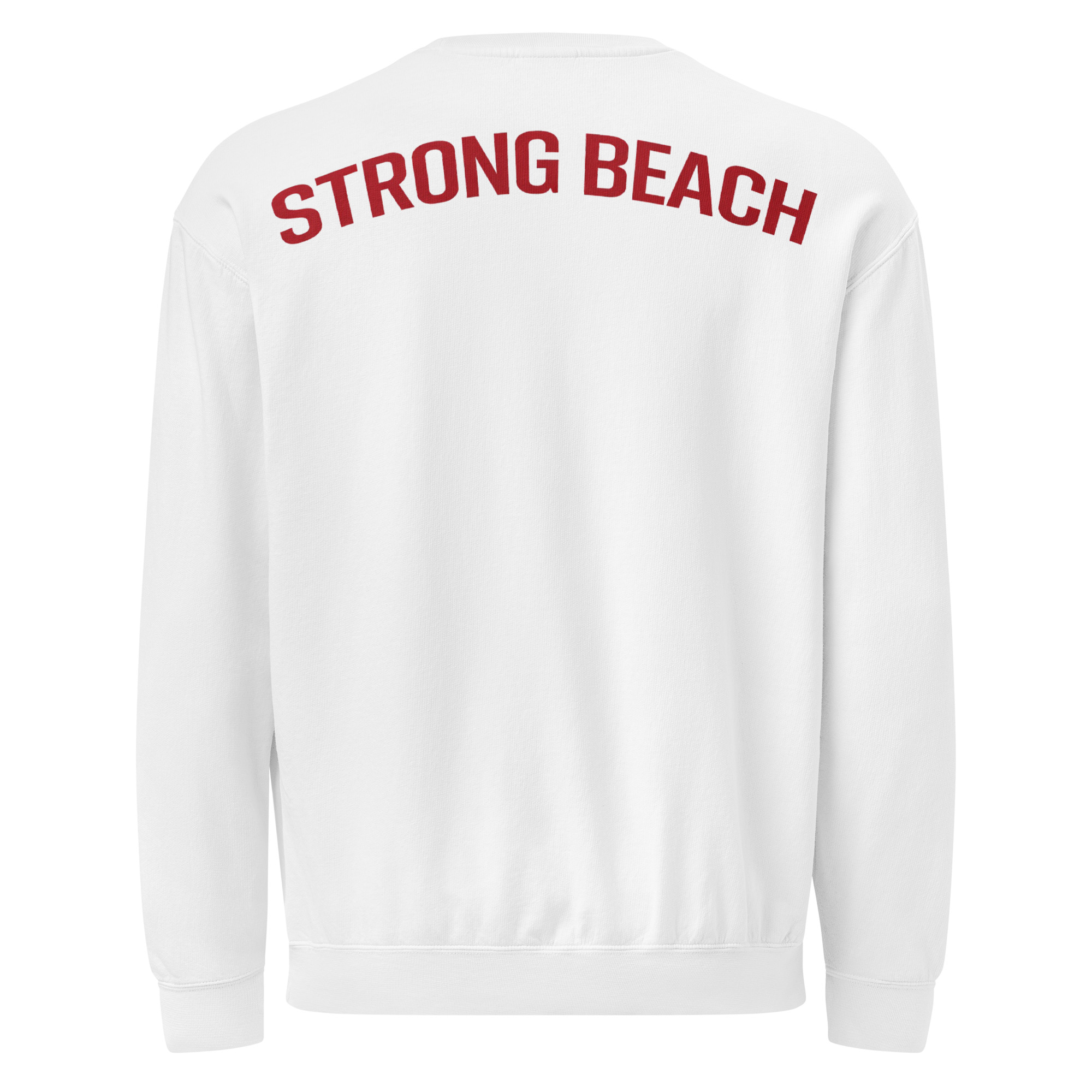 FYPM Strong Beach Unisex garment-dyed fleece crewneck sweatshirt